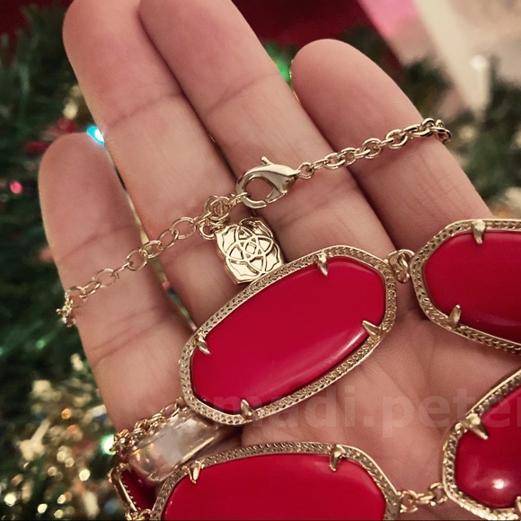 Kendra Scott Noelle Necklace in Red - Picture 2 of 4